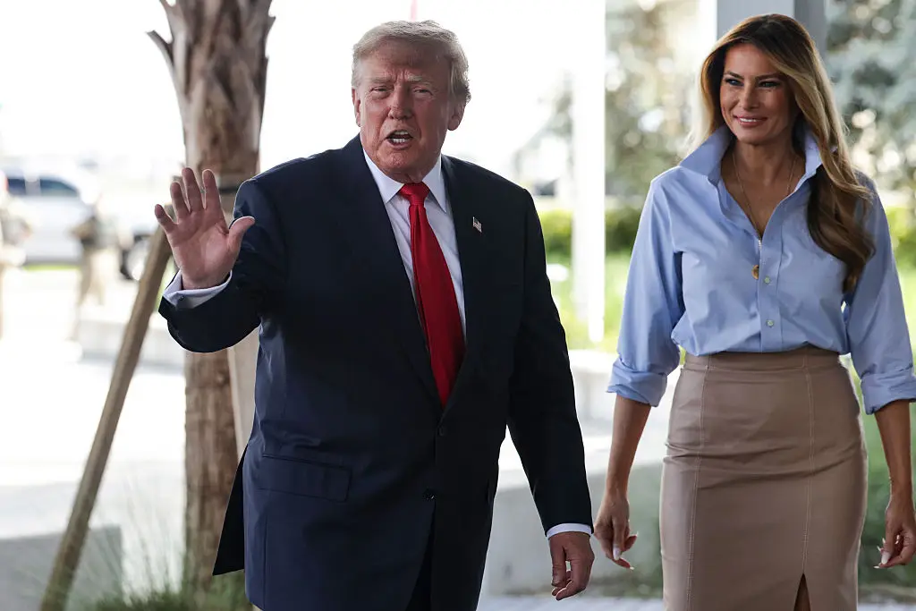 Melania met Trump met in 1998 (Photo by Alex Wong/Getty Images)