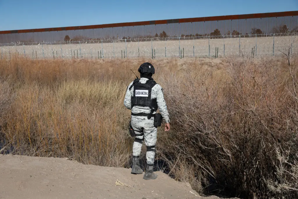Joe Biden said the program was to reduce illegal crossings at the US-Mexico border (John Moore/Getty Images)