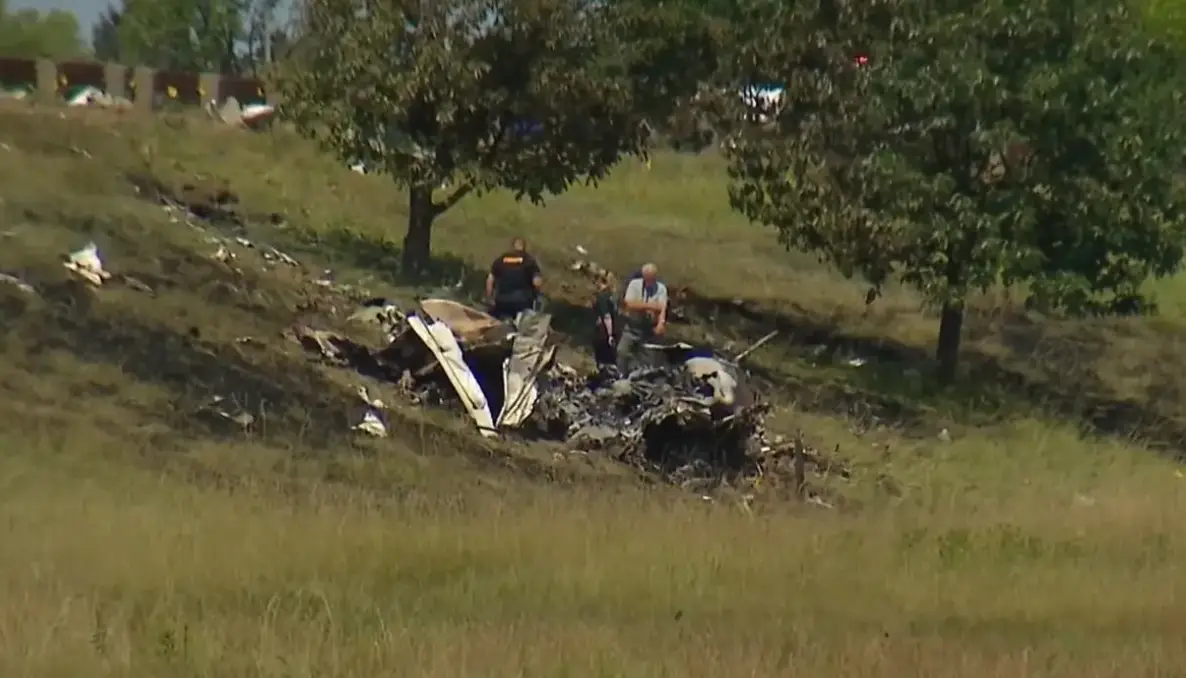 The plane crashed around 15 miles out from Niagara Falls. (WIVBTV)