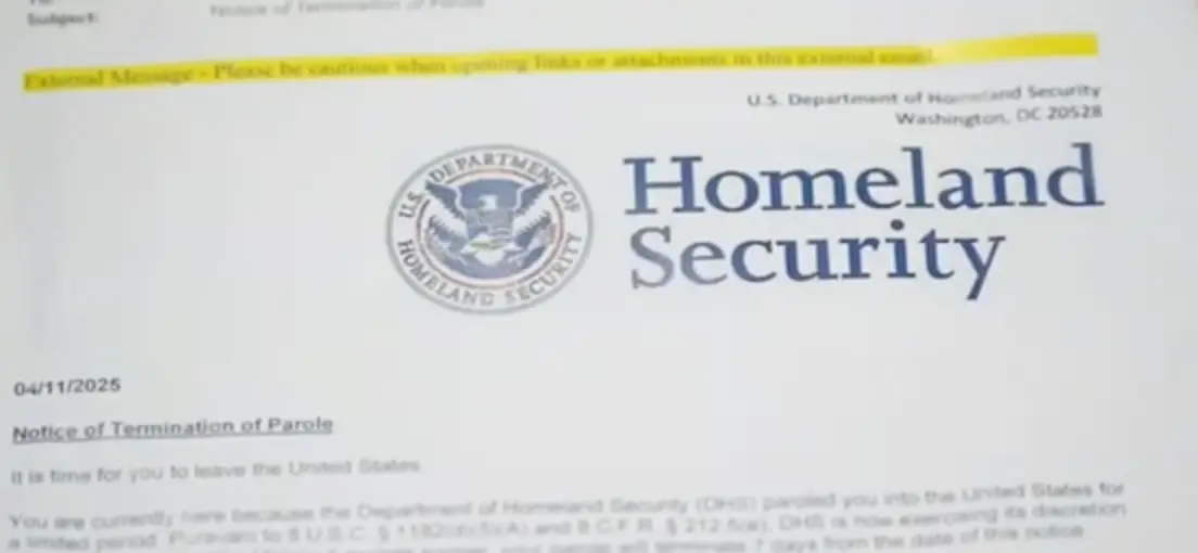DHS sent Aldo Martinez-Gomez an email ordering him to leave the US immediately (ABC 10NEWS)