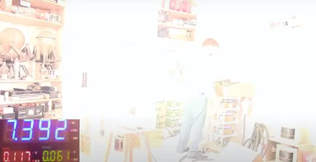 The 20,000 watt lightbulb is common to use on film sets.