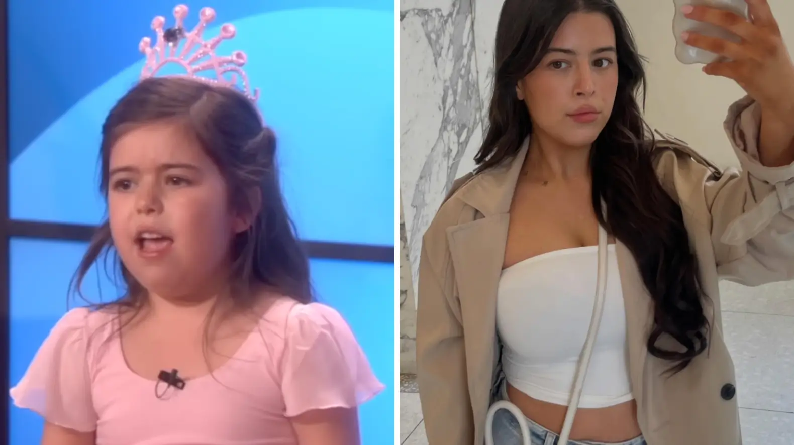 Sophia Grace Brownlee looks completely different these days (TheEllenShow/YouTube/Instagram/therealsophiagrace)