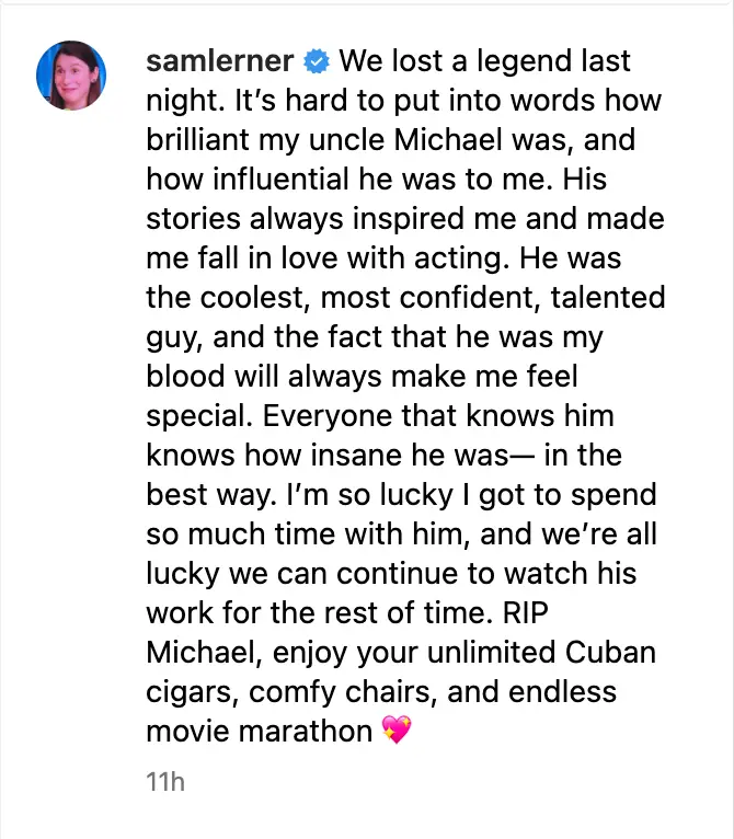 "We lost a legend last night."