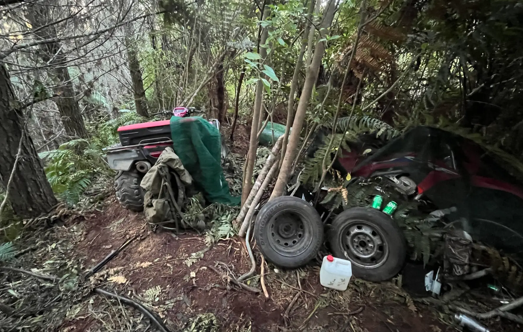 Police have shared photos of the camp (New Zealand Police) 