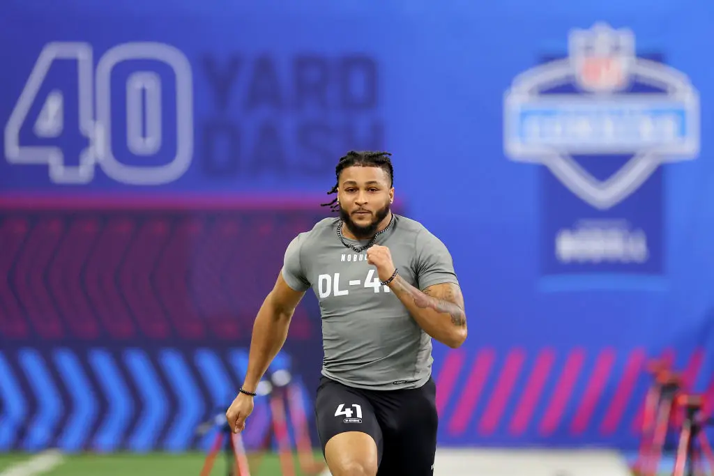 Kneeland was selected in the second round of the 2024 NFL draft (Stacy Revere/Getty Images)