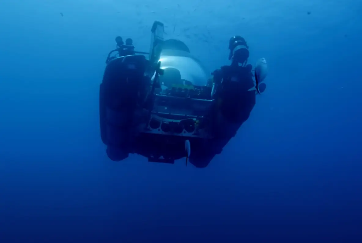 OceanX researchers went down in one of its submarines in 2019 (YouTube/OceanX)
