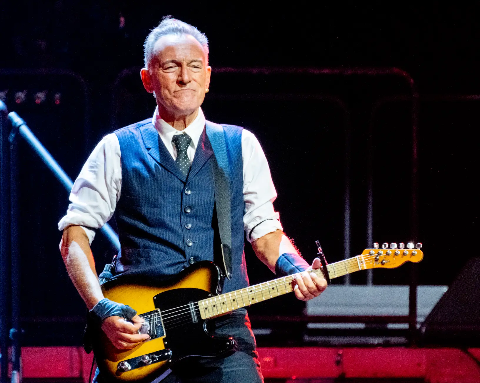 Bruce Springsteen reflected on the state of America right now during a recent concert in the UK (Shirlaine Forrest/Getty Images)