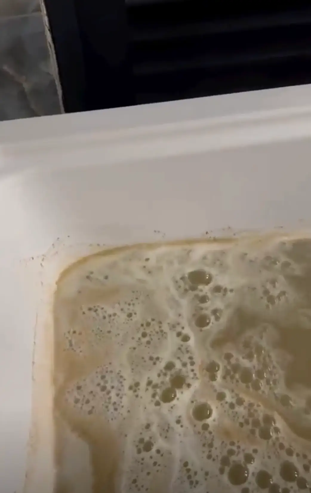 Many fans pointed out the color of the bath water. (Instagram/@johnlegend)