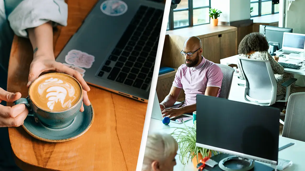 ‘Coffee badging’ employees are facing crackdown after using controversial trend to avoid the office