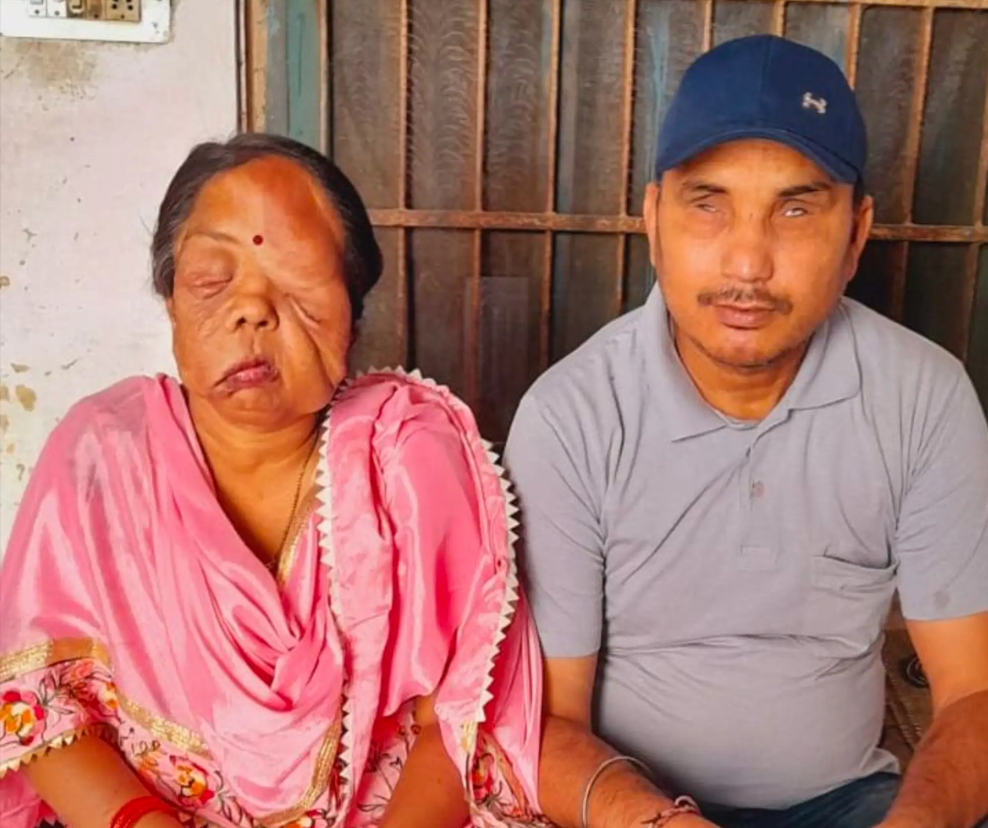 Sharanjeet Kaur and her husband (Media Drum World)