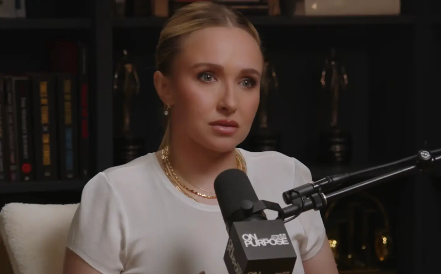 Hayden Panettiere recently sat down with Jay Shetty for his podcast (On Purpose Podcast/YouTube)