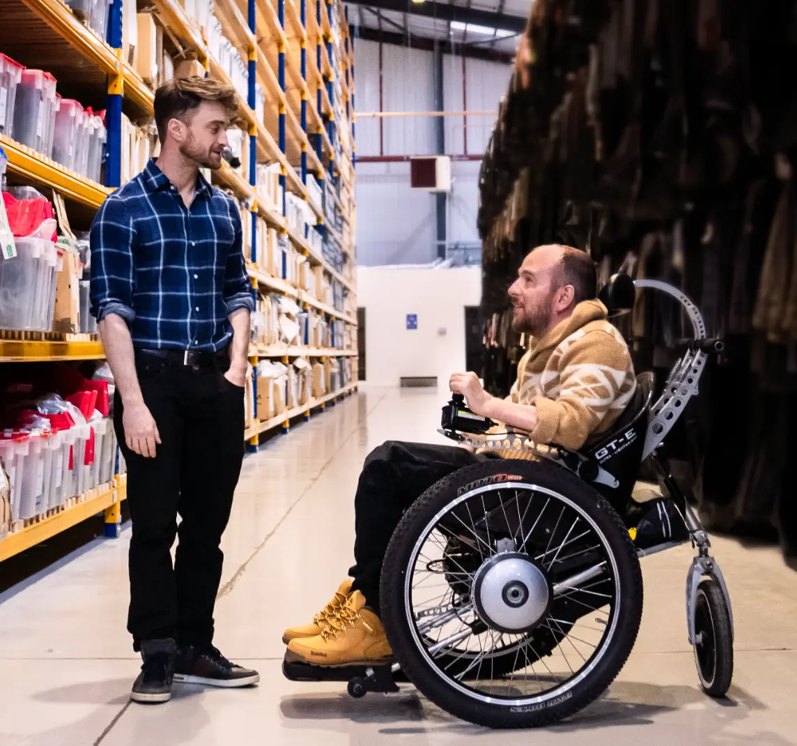 Daniel Radcliffe described Holmes as 'extraordinary'.