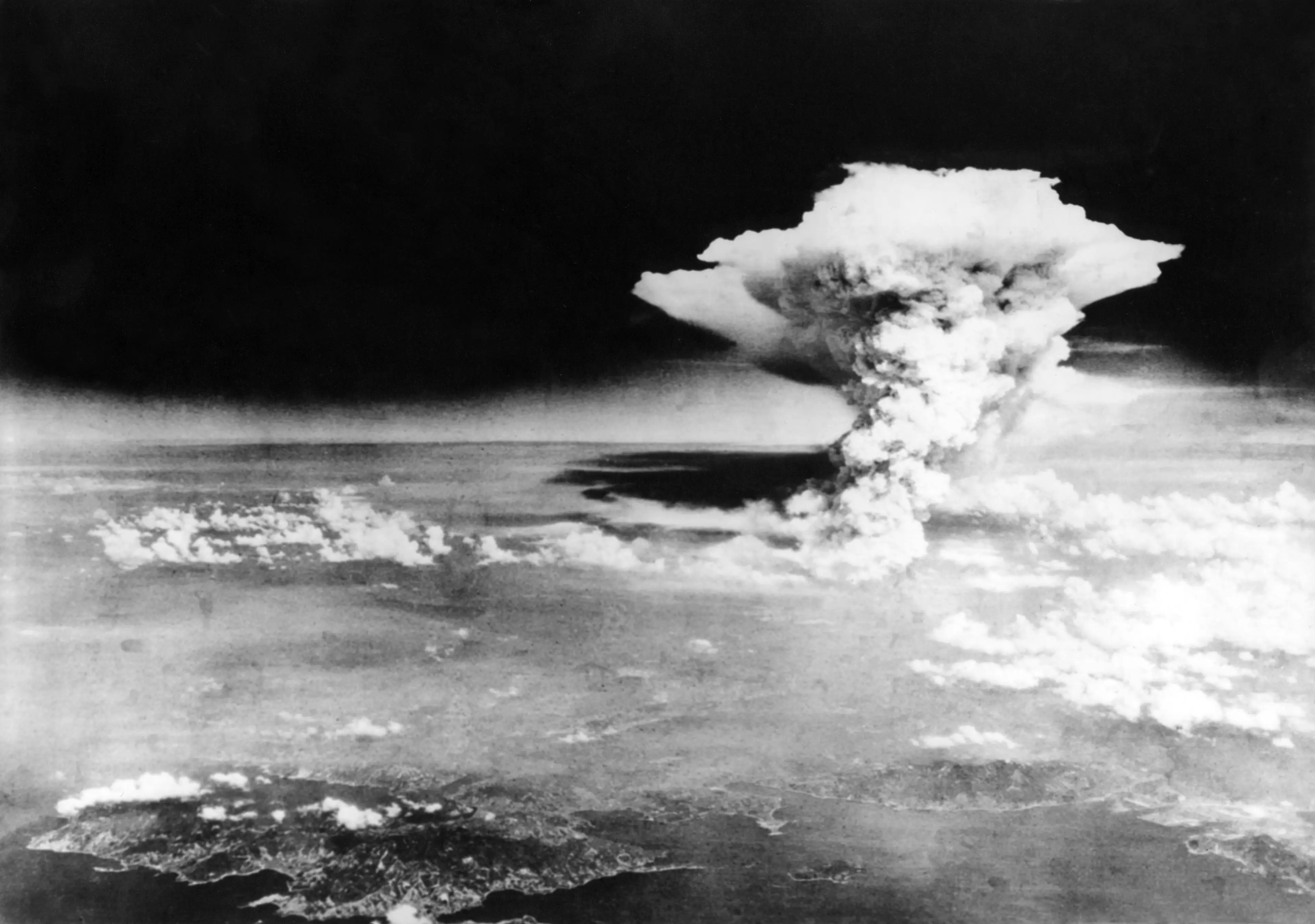 A nuclear explosion over Hiroshima, 6 August 1945 (History/Universal Images Group via Getty Images)