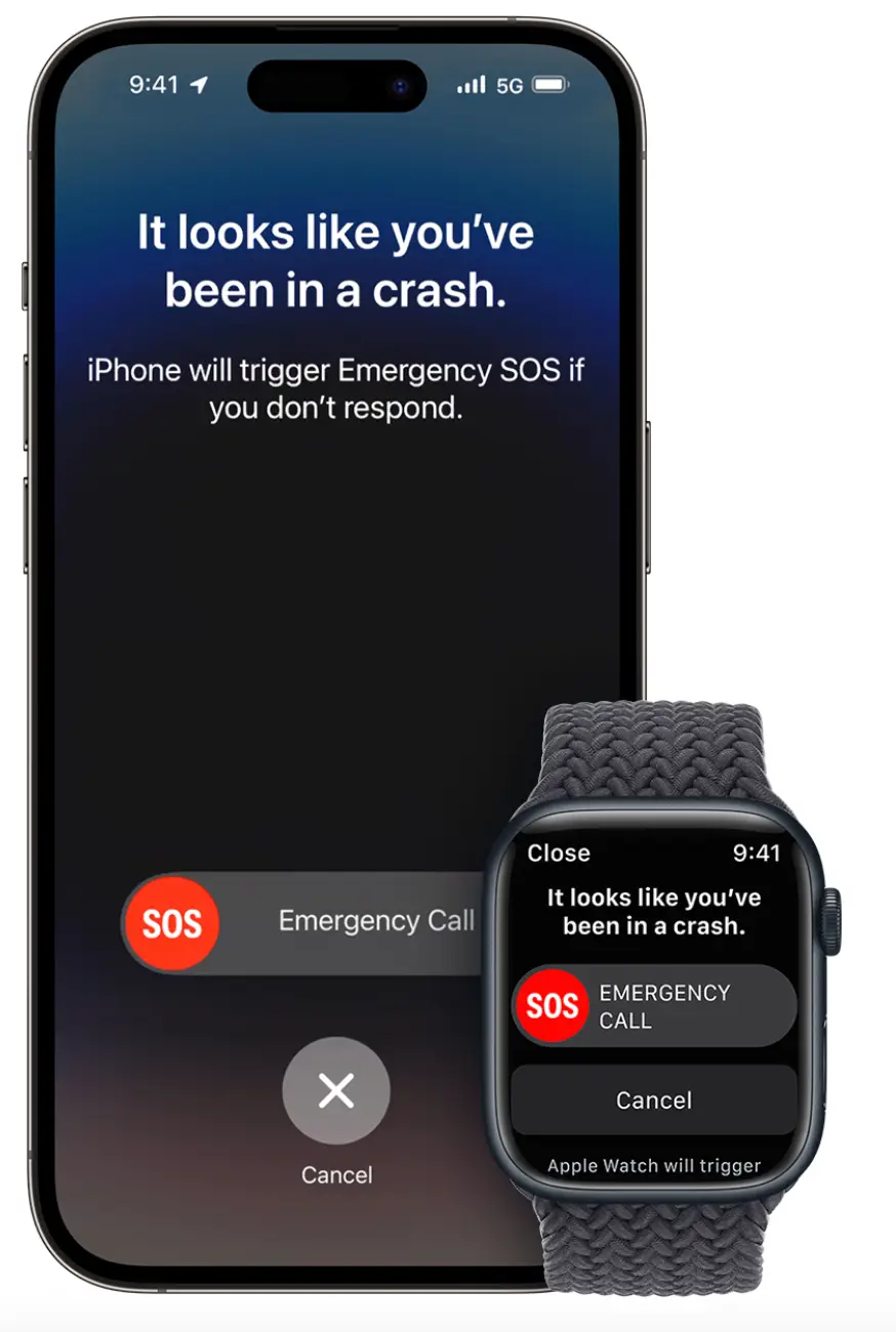 Apple's crash detection can alert emergency services (Apple)
