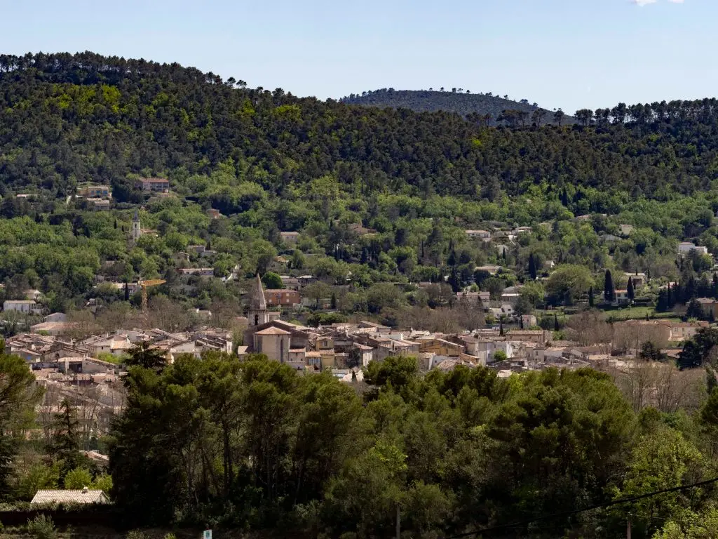 View of the village of Brignoles in Provence, France, where George and Amal Clooney own a farmhouse (Arnold Jerocki/Getty Images)