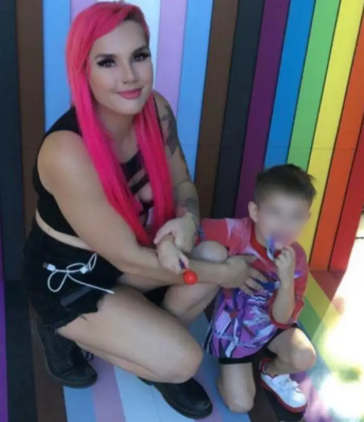 Angel Craine and her son Malachi.