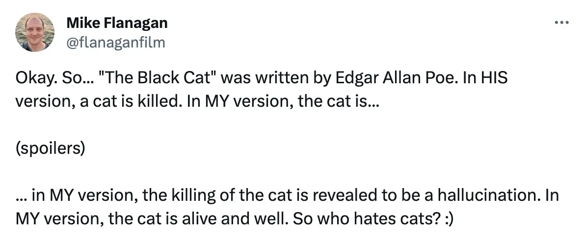 Mike Flanagan addressed the controversial scene himself.