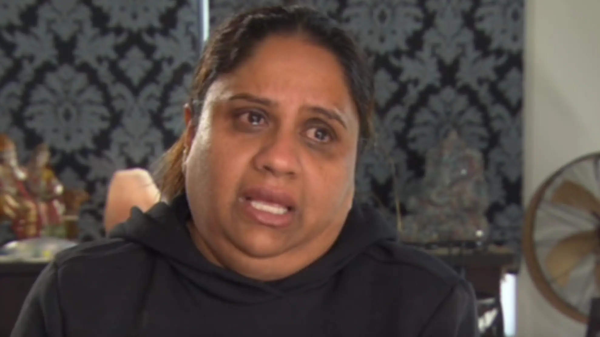 Shobana Karthik has a theory on what she thinks happened to her son. (7News)