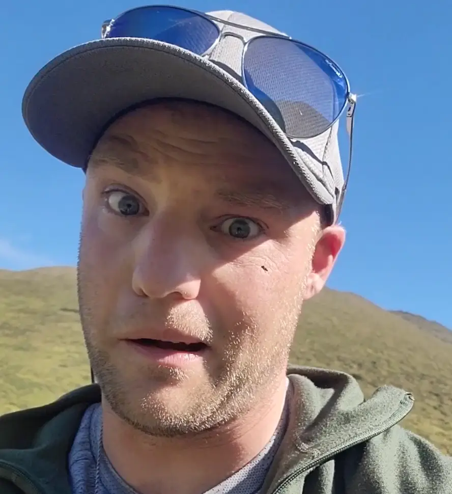 The bear was protective of a cub in the area. (Storyful)