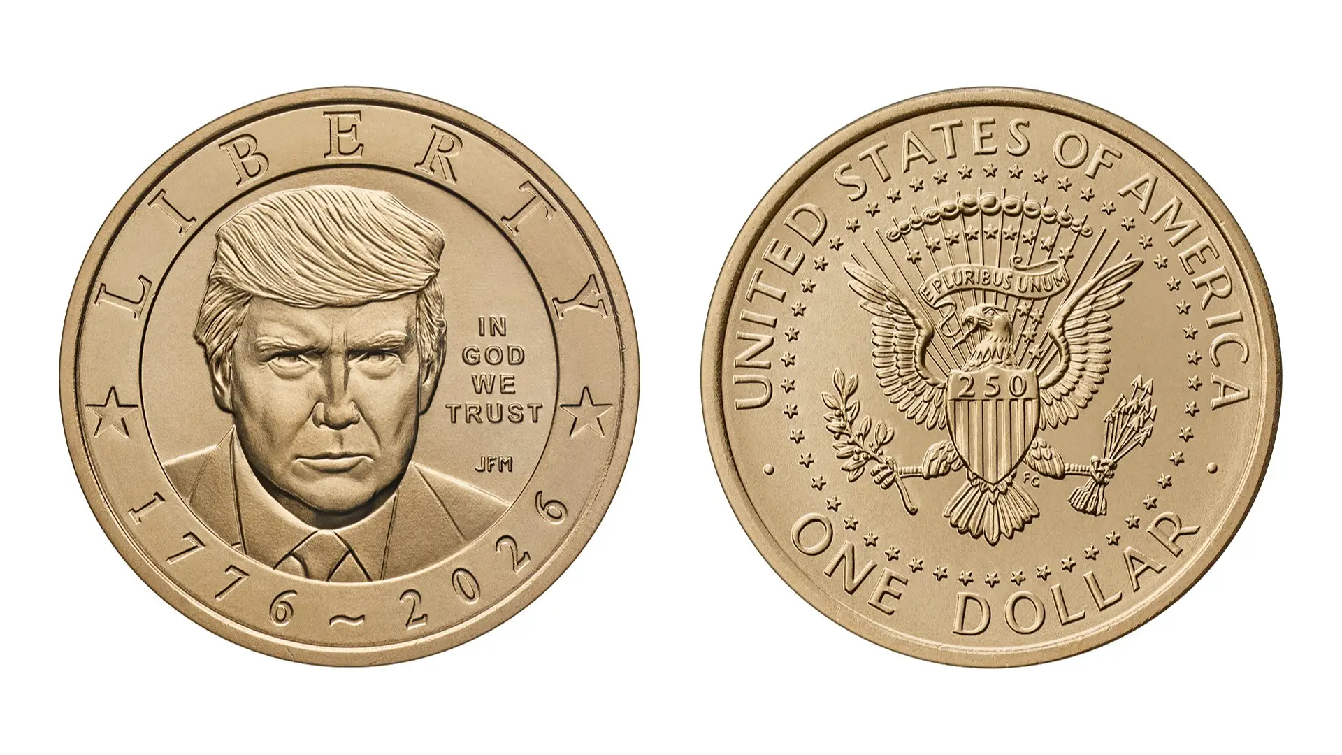 The design of the new Trump coin (X/@SecScottBessent)