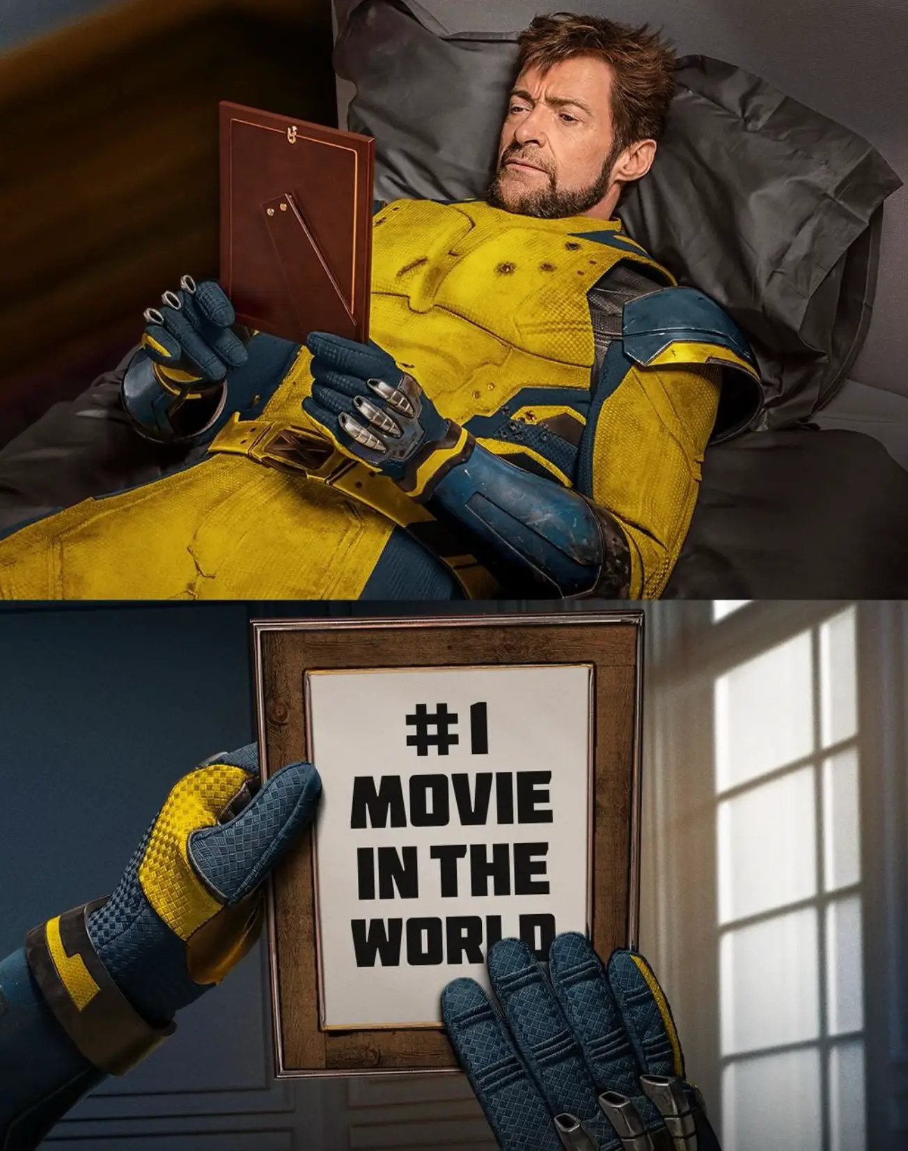 Australian actor Hugh Jackman posts funny meme of him as Wolverine. (Instagram/thehughjackman)