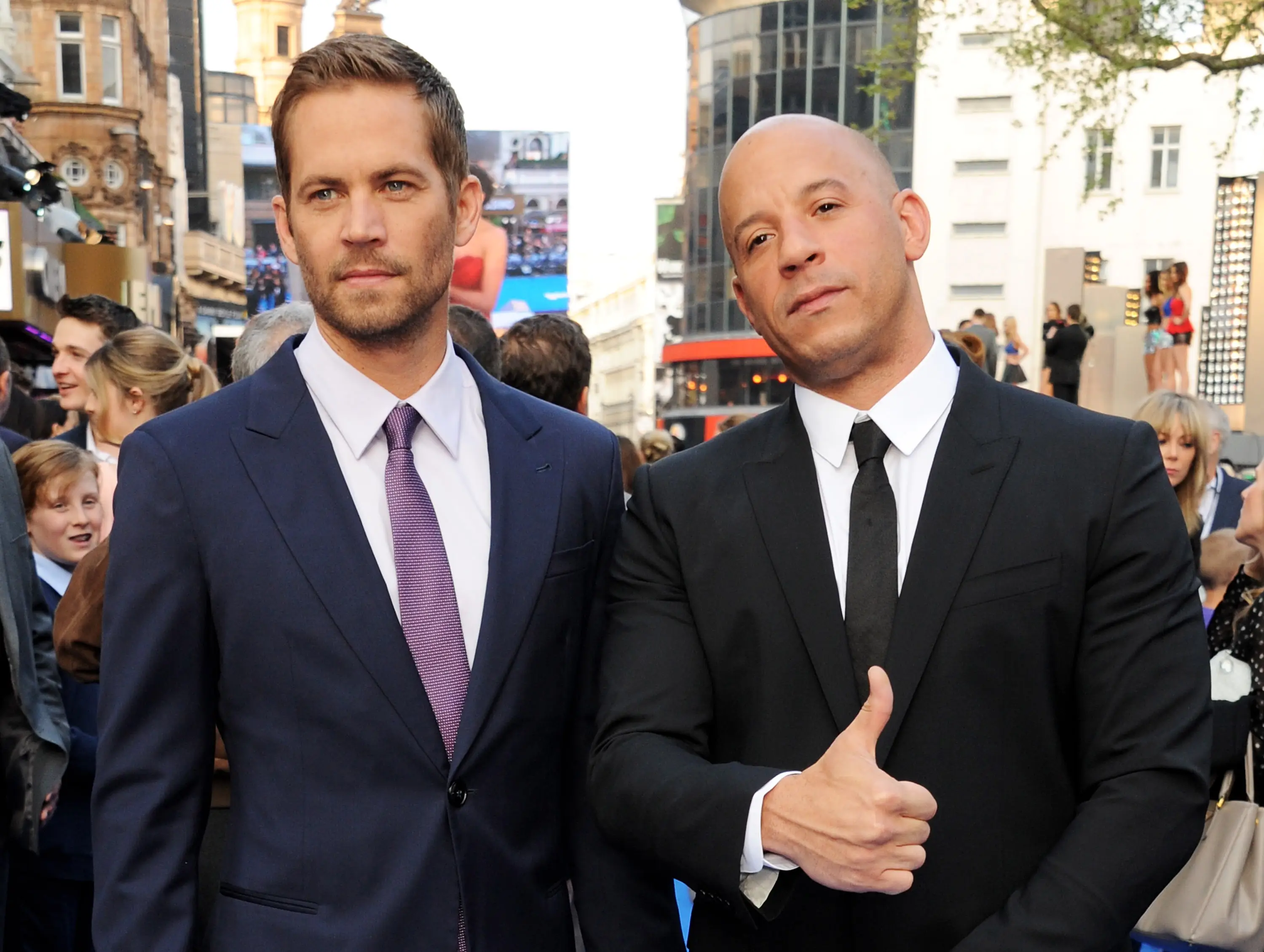 Paul Walker and Vin Diesel at the world premiere of 'Fast & Furious 6' in London in May 2013. Photo by Dave M. Benett/WireImage