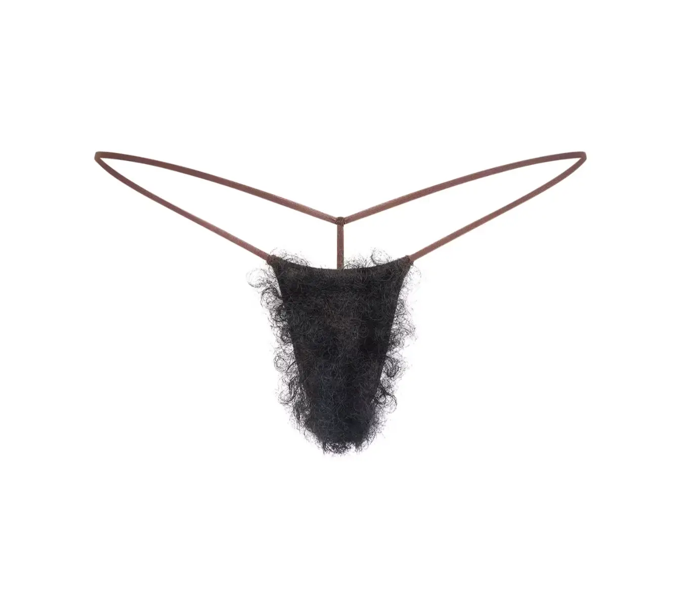 Skims latest item to shock the world is the 'faux hair micro string thong' (SKIMS)