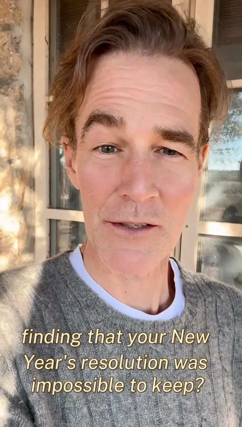 James Van Der Beek's last Instagram video was about New Year's resolutions (vanderjames/Instagram)