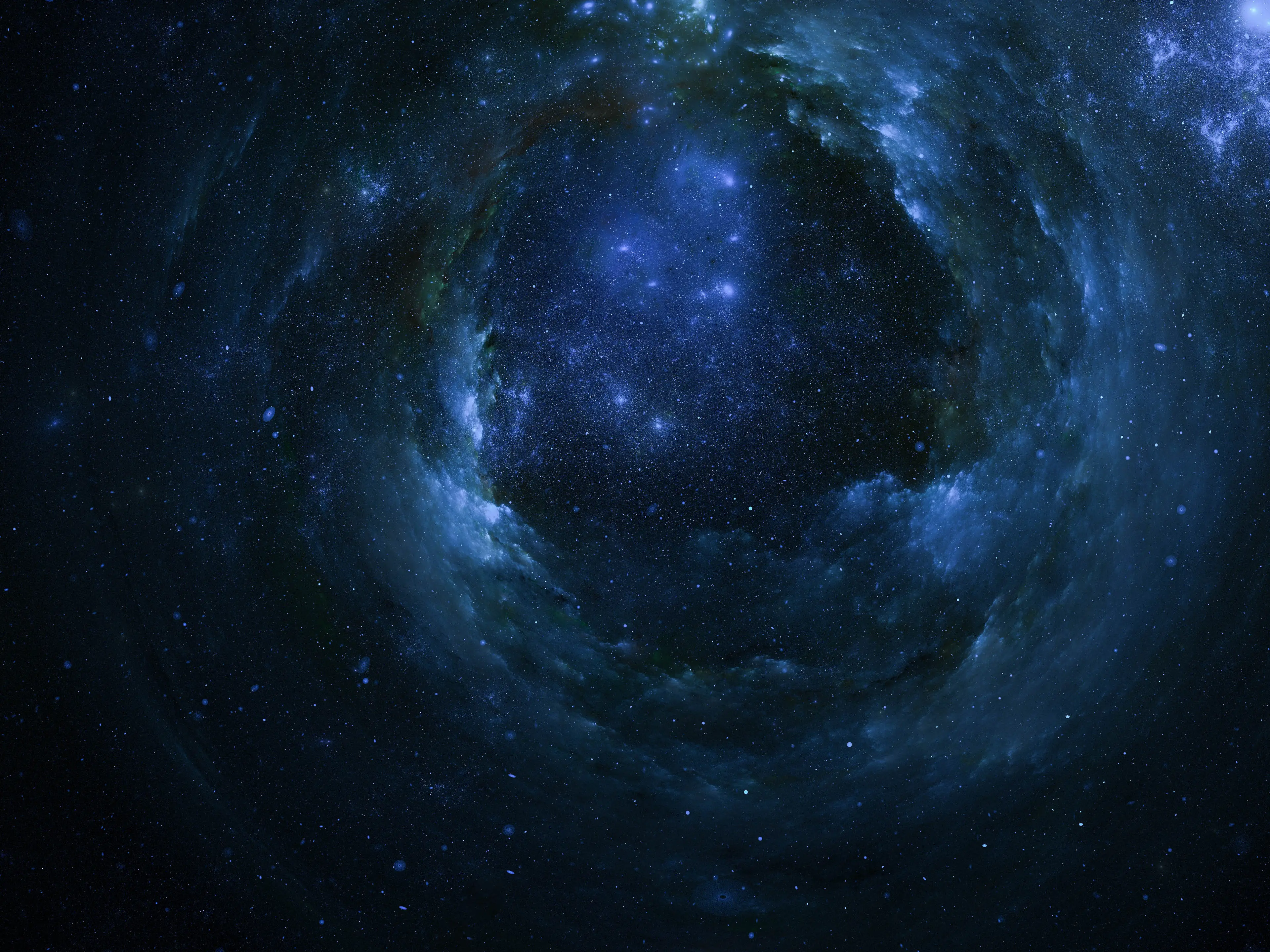 The body of water is the largest floating in space.