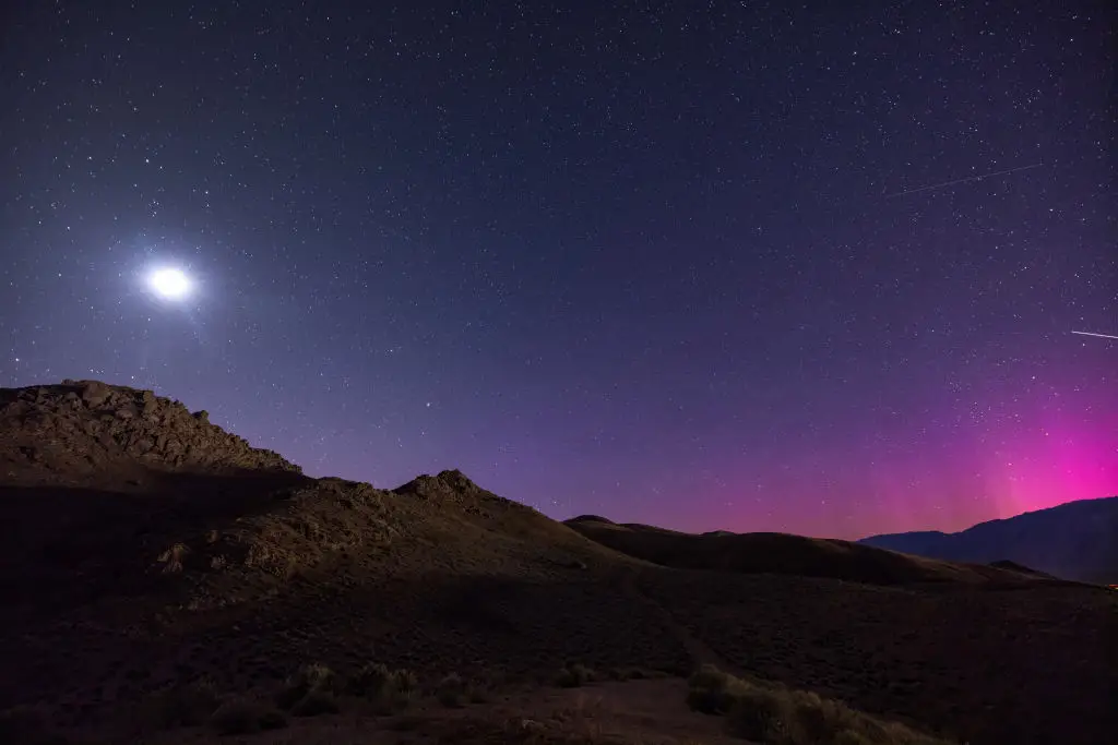 The lights were visible in California (David McNew/Getty Images)