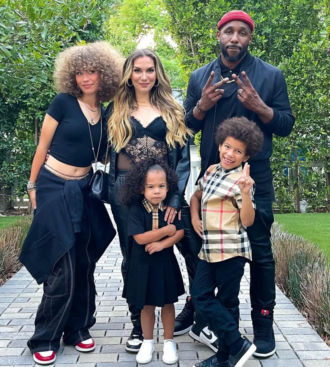 Holker and Boss with their three children.