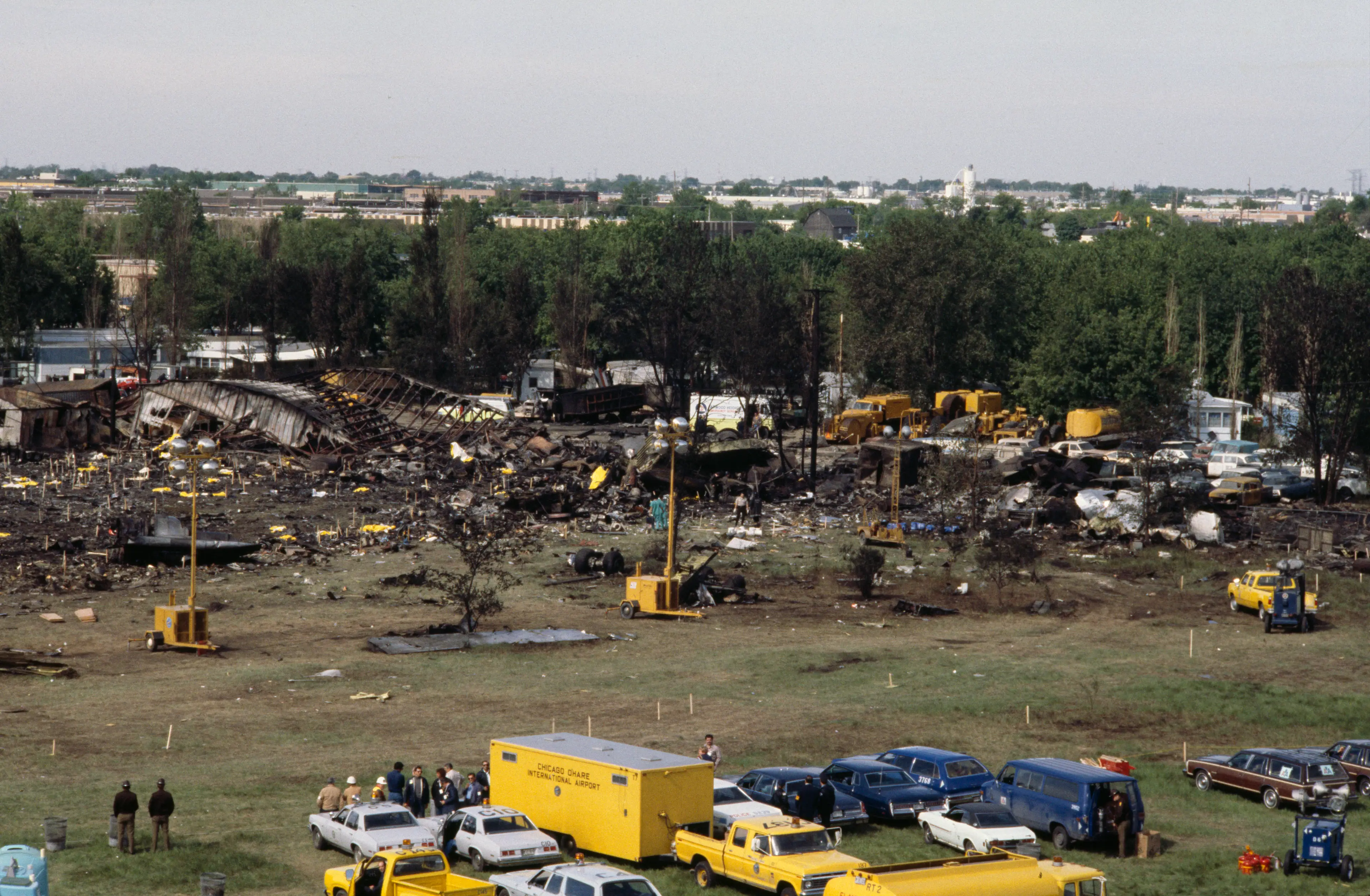 The aftermath of the crash (UPI/Bettmann Archive/Getty Images)