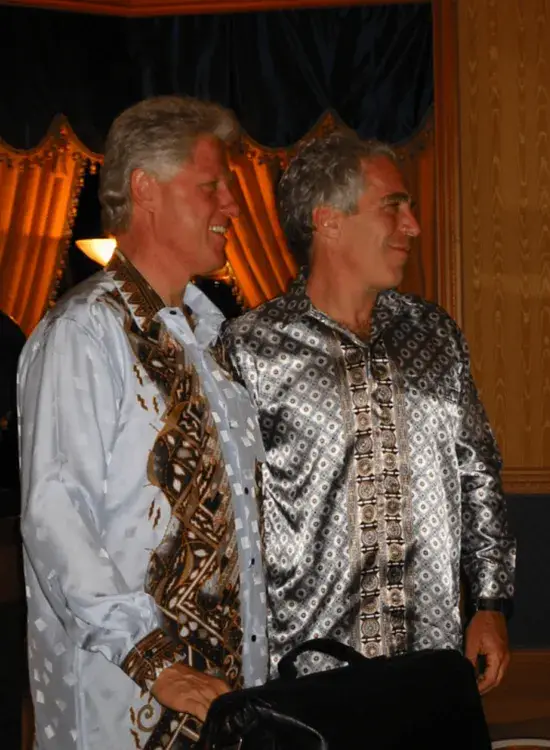 Bill Clinton is pictured in the Epstein files (DoJ)