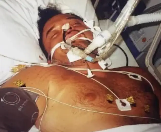 The former bodybuilder was placed on life support having fallen into a coma (Submitted)
