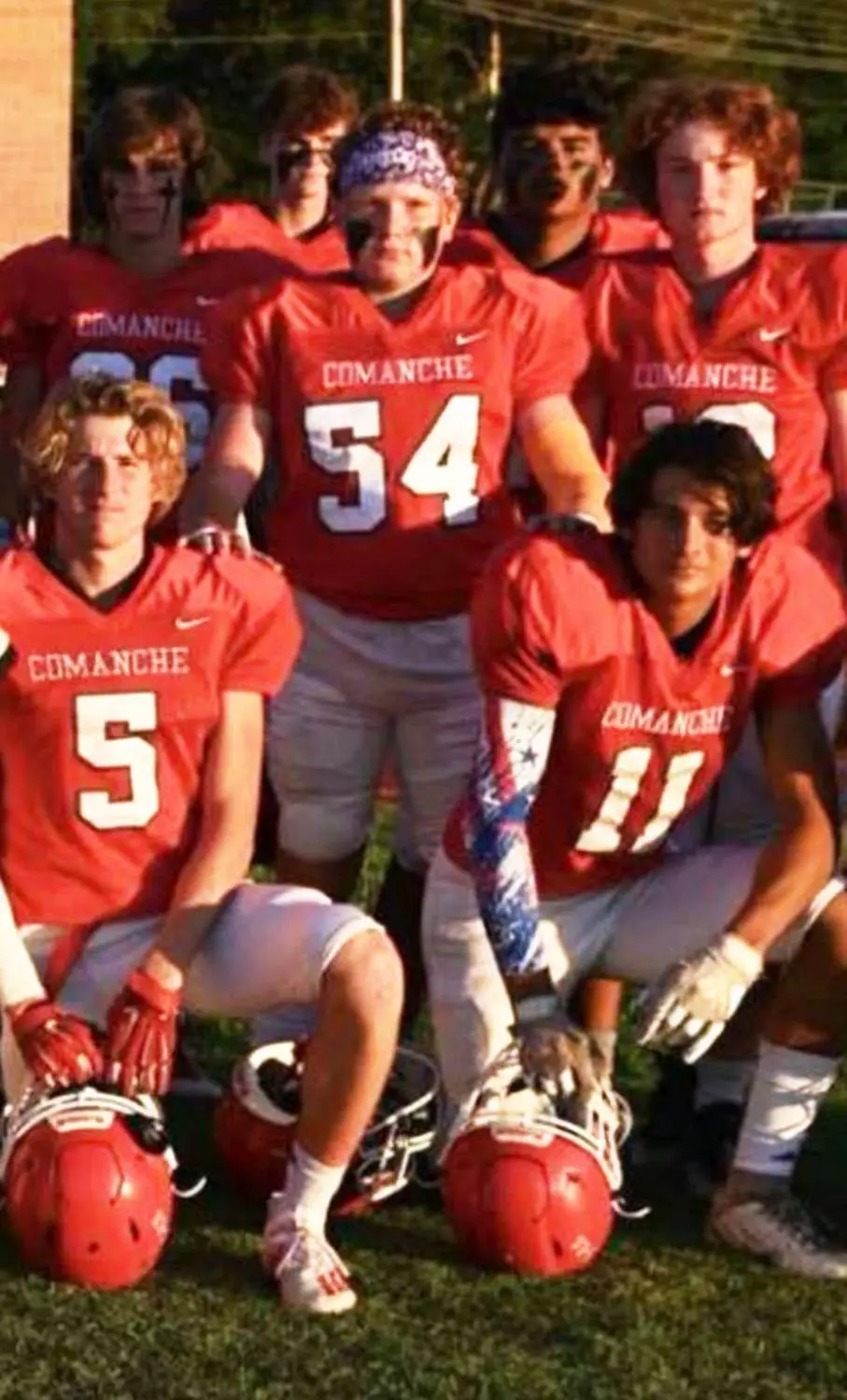 Noah, at number 11, and Jack at number 5, played on the team for Comanche High School. (Jack Newton)