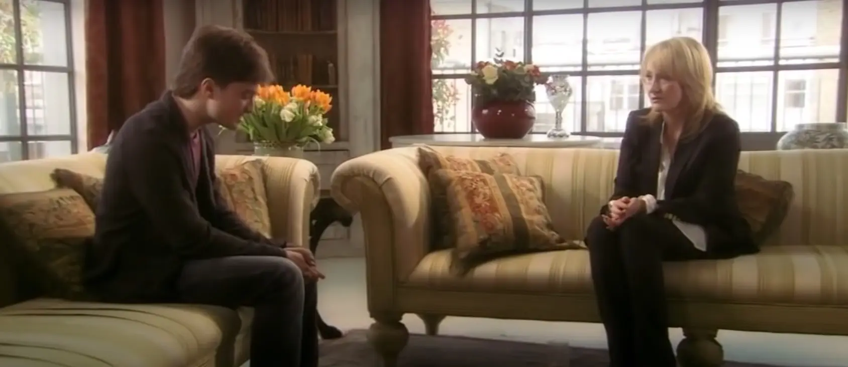 Daniel Radcliffe and JK Rowling (pictured in 2011) haven't seen eye to eye in recent years.