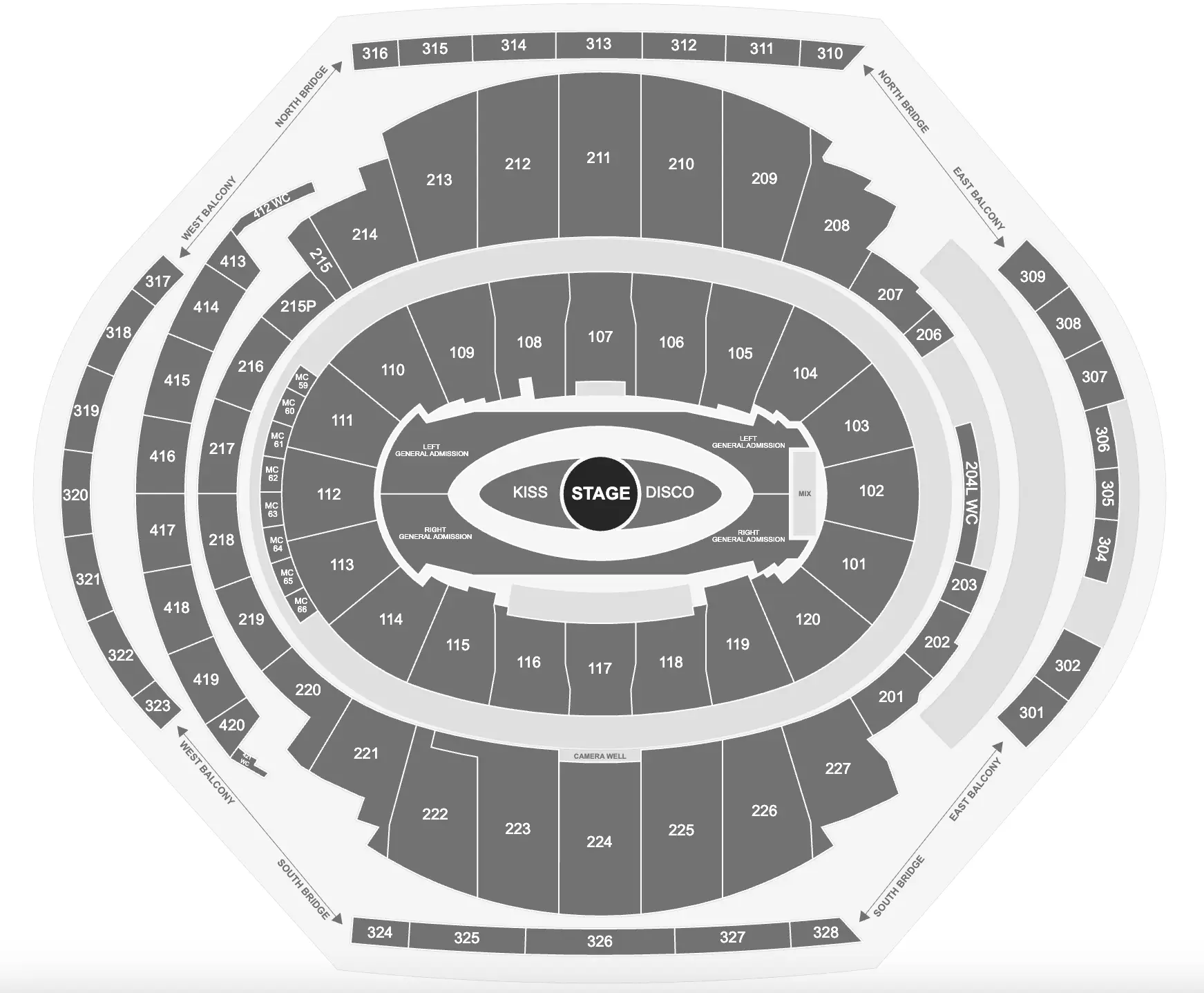 The MSG seating plan has been revealed (Ticketmaster)