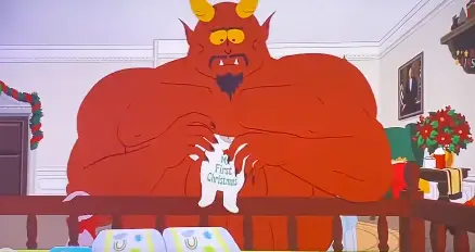 Satan was left devastated over the loss of his baby (Comedy Central)