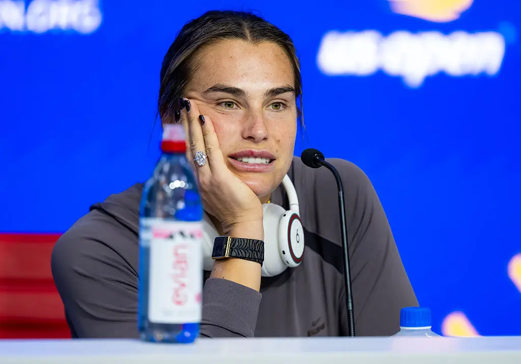 Aryna Sabalenka hit out at a reporter at the US Open (Photo by Robert Prange/Getty Images)