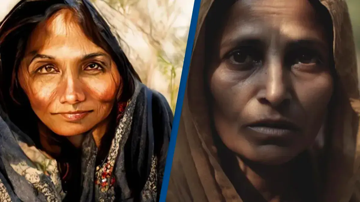 AI pictures taken one year apart shows staggering amount technology has developed since 2022