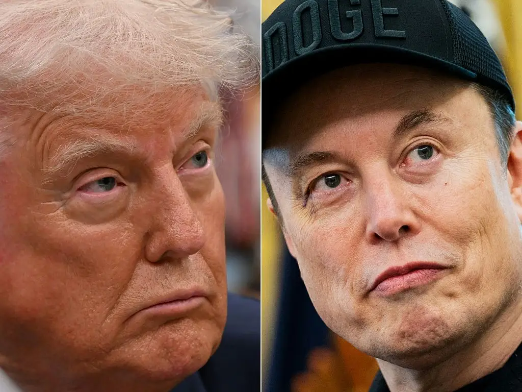 Things are heating up between Donald Trump and Elon Musk (ALEX WROBLEWSKI,ALLISON ROBBERT/AFP via Getty Images)