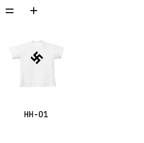 Yeezy's Nazi-related t-shirt which features a swastika with the item titled 'HH-01', which the Anti-Defamation League claim is a nod to 'Heil Hitler' (yeezy.com)