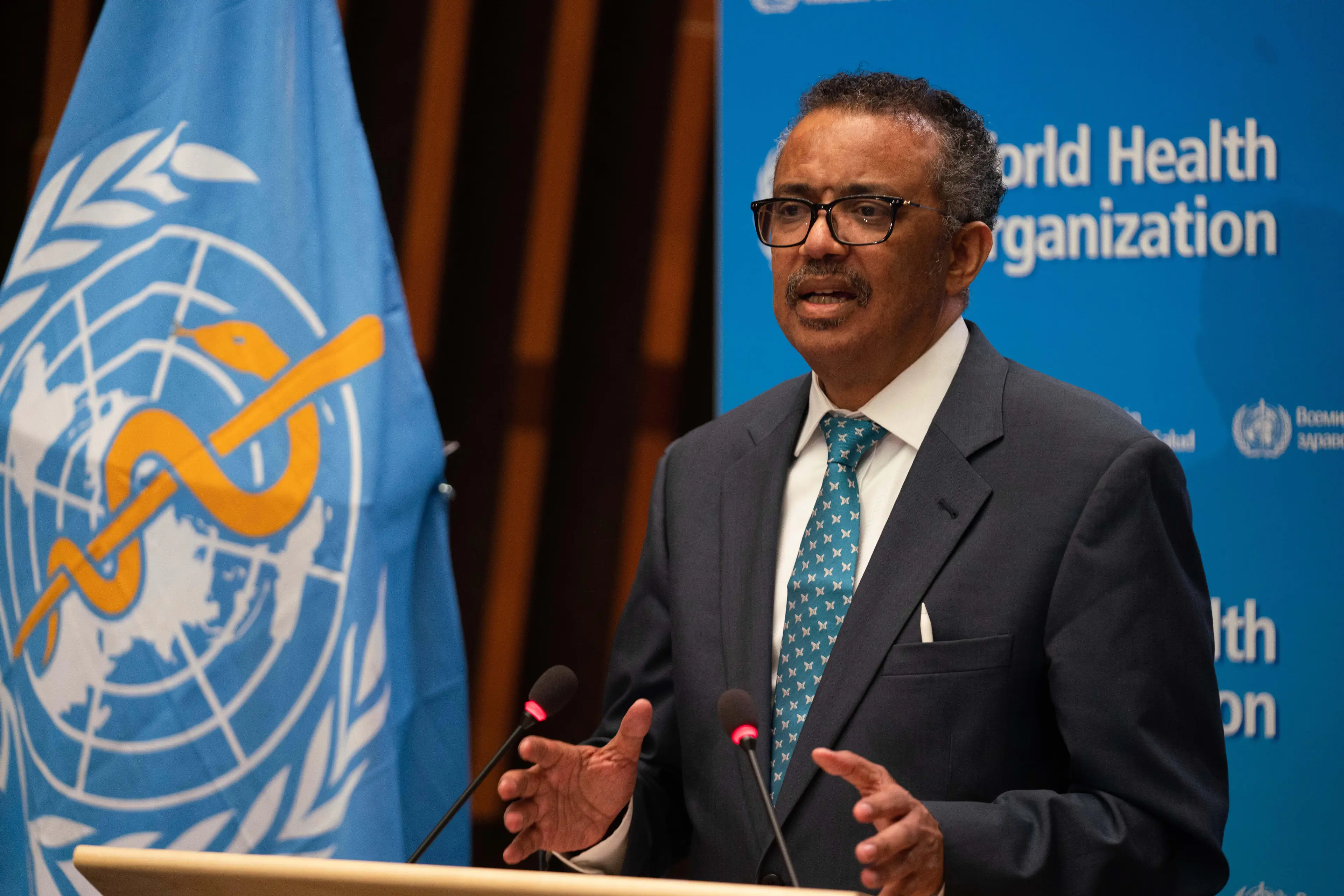 World Health Organization Director-General Tedros Adhanom Ghebreyesus.