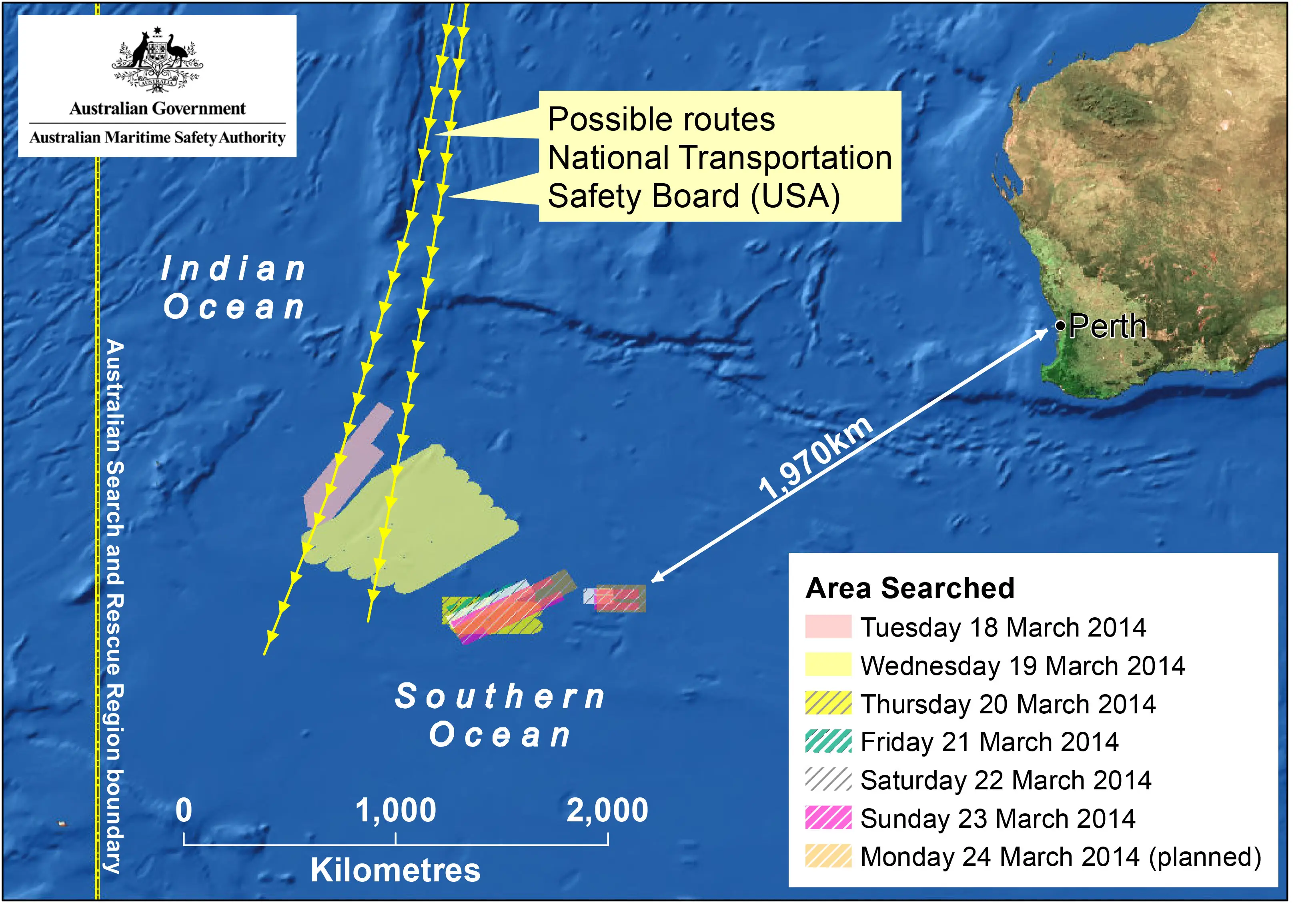 Authorities spent years searching for the plane (AMSA via Getty Images)