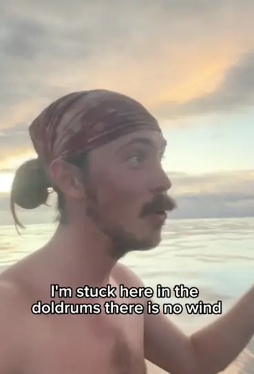 Luke's video has racked up more than 50 million views. (TikTok/@sailing_songbird)