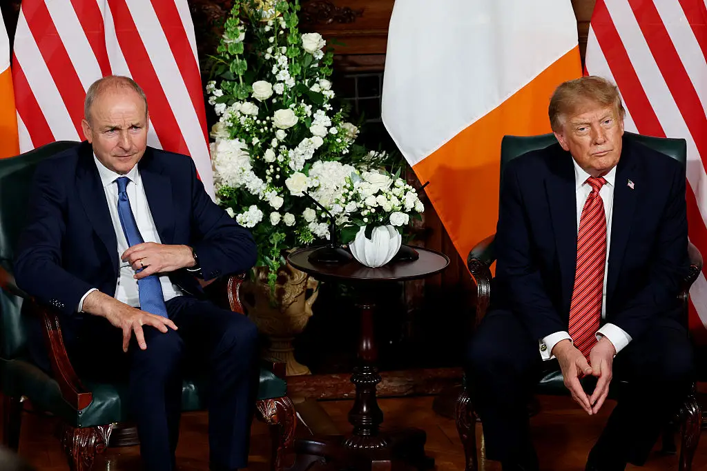 Donald Trump was asked about unifying Ireland during his visit (Photo by Anna Moneymaker/Getty Images)