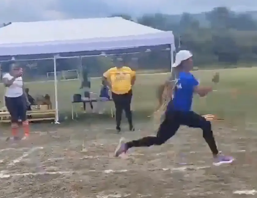 It's safe to say the race wasn't a nail-biter (Instagram/@_ammago_)