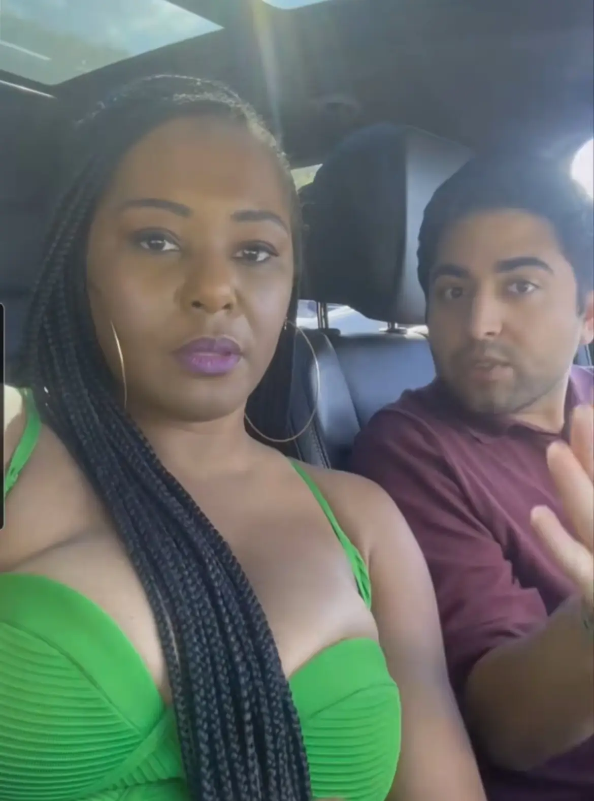 The woman refused to get out of the car.