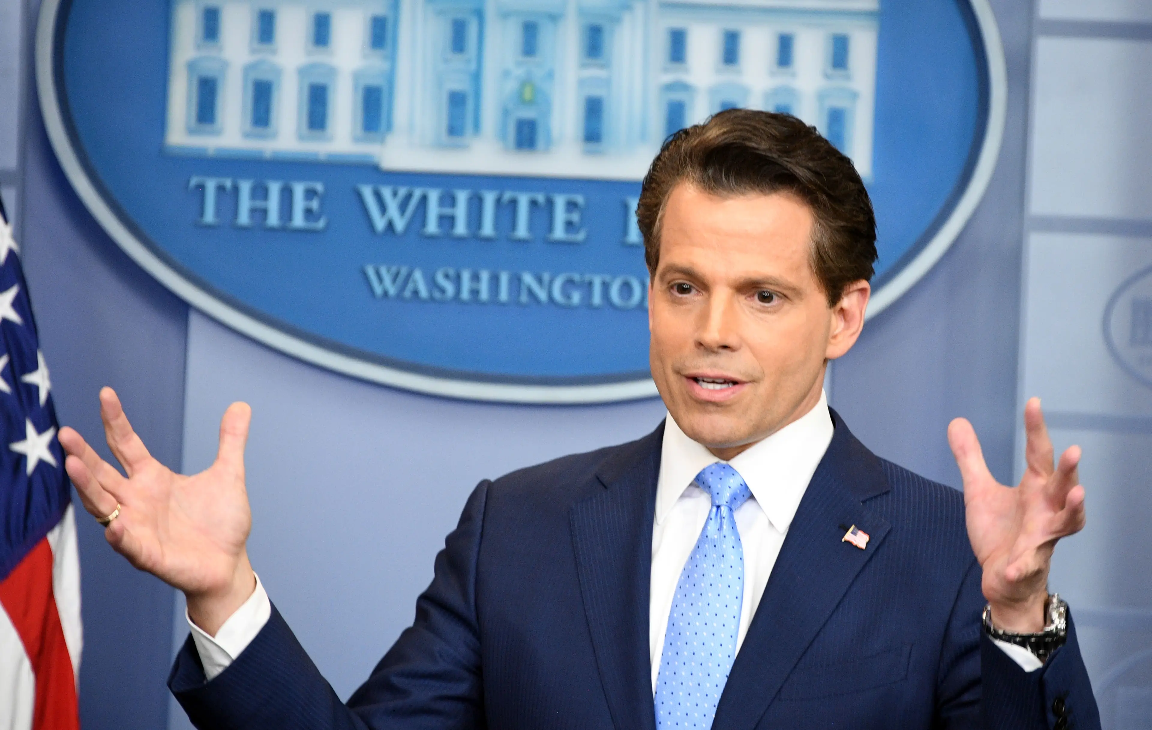 Anthony Scaramucci served as the White House's communication officer for less than two weeks in 2017. (JIM WATSON/AFP via Getty Images)