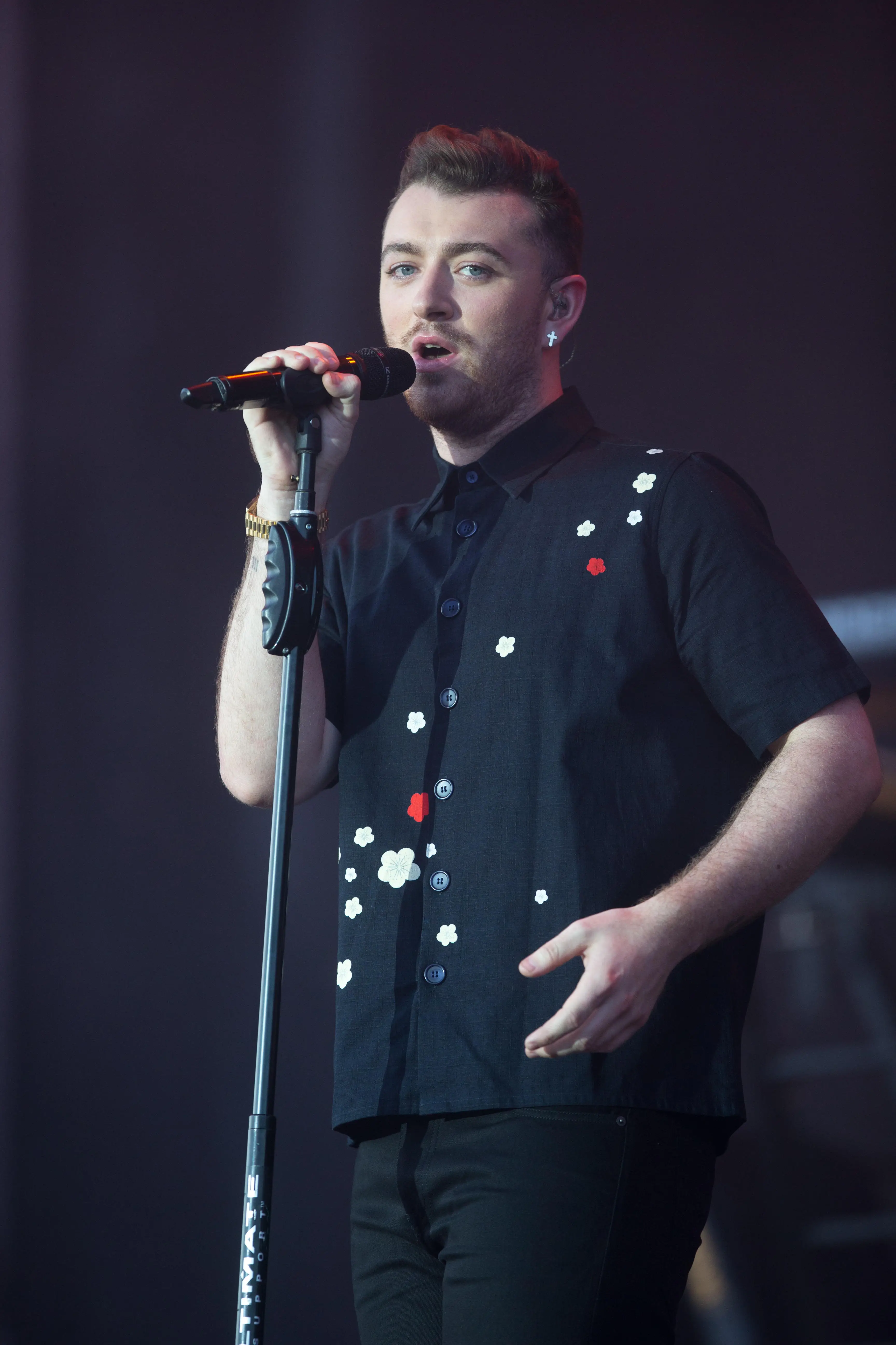 Smith was caught filming a TikTok.